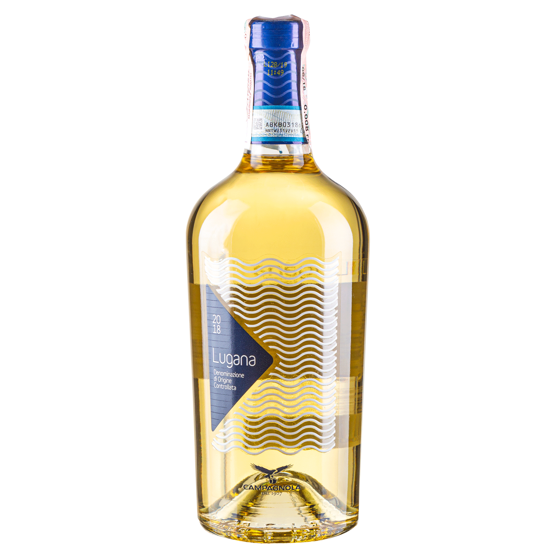 Вино Кампаньола Лугана 12,5% біл сух 0,75л